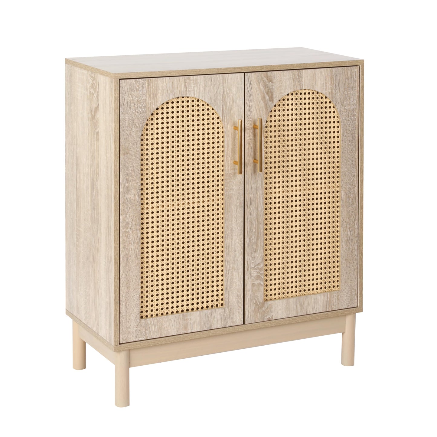 29.5" Rattan Buffet Cabinet, VOWNER Sideboard Storage With Rattan Doors, For Kitchen Dining Room,Living Room